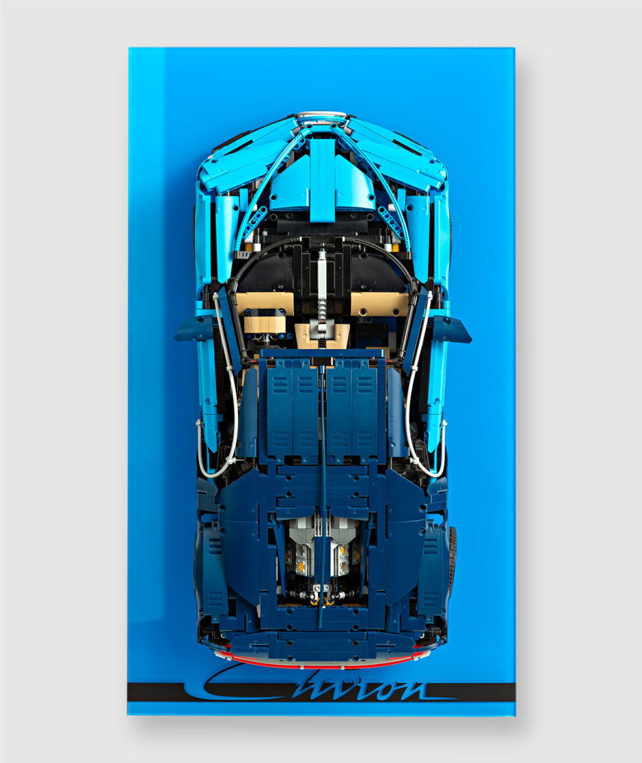 Expositor de pared para LEGO® Technic 42083 Bugatti Chiron "Sticker Edition"