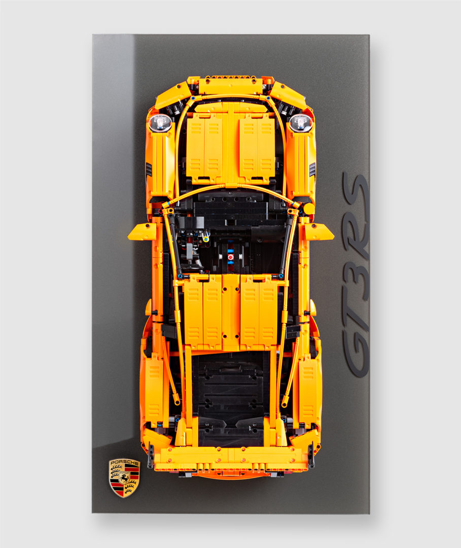 Présentoir mural pour LEGO® Technic 42056 Porsche 911 GT3 RS "Pur Gris"