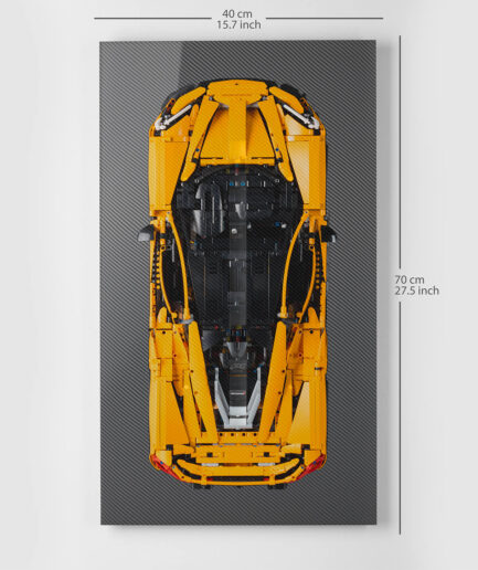 Carbon wall display for LEGO® 42172 McLaren P1™