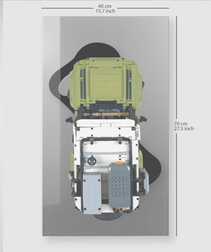 Expositor de pared para LEGO® Technic 42110 Land Rover Defender "Pur Gris"