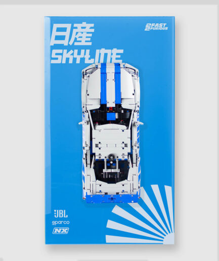 Wall display for LEGO® Technic 42210 Nissan Skyline GT-R