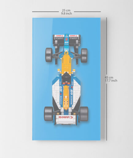 Expositor de pared para LEGO® Icons 10353 Williams Racing FW14B