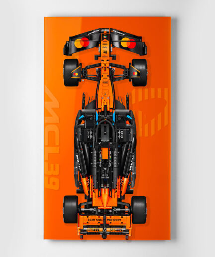 Expositor de pared para LEGO® Technic 42228 McLaren F1 "Tono sobre tono"