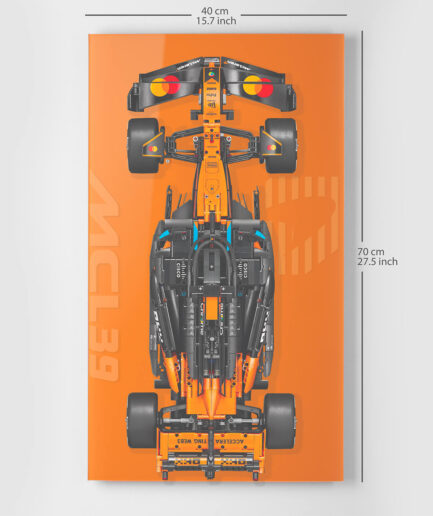 Wall display for LEGO® Technic 42228 McLaren F1 "Tone-On-Tone"