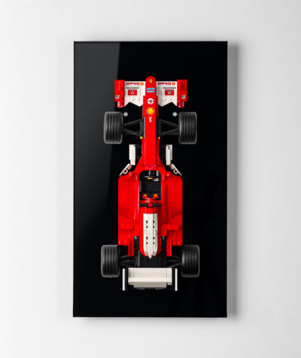 Wall display for LEGO® Icons 11375 Ferrari F2004 Black series