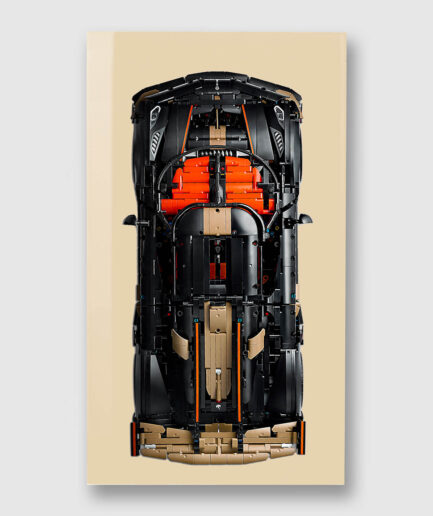 Wall display for LEGO® Technic 42232 Koenigsegg Sadair's Spear