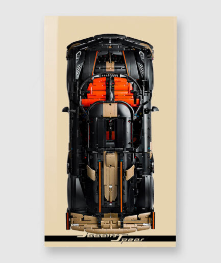 Wall display for LEGO® Technic 42232 Koenigsegg Sadair's Spear "Sticker Edition"