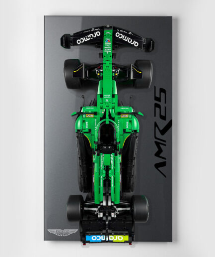 Wall display for LEGO® Technic 42240 Aston Martin Aramco AMR25 "Pur Gris"